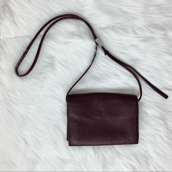 Aritzia Auxiliary Calisch Crossbody Bag Maroon - Picture 12 of 16